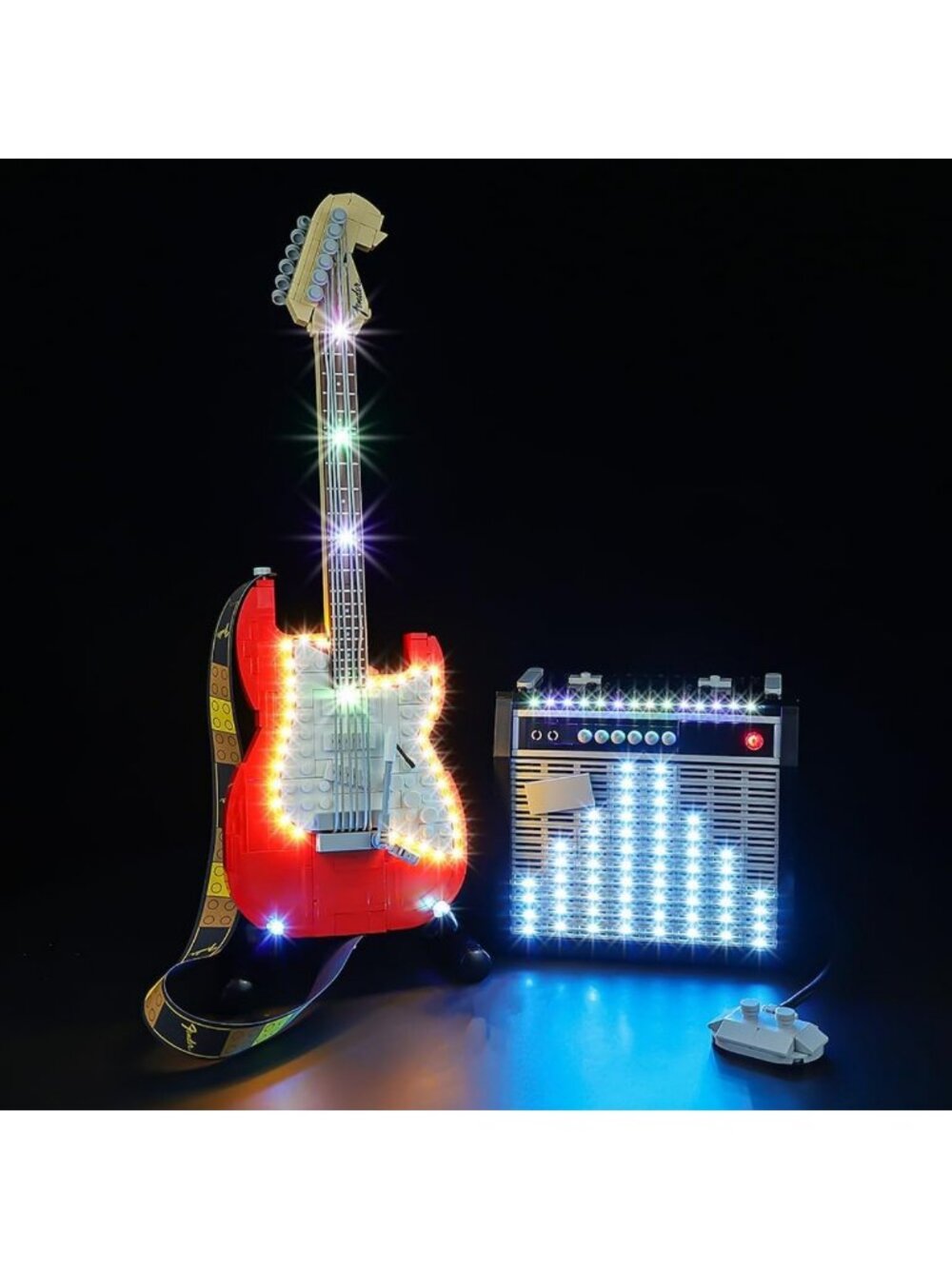 LED Light Kit for Lego 21329 & Fender Stratocaster - Lighting Accessories Only